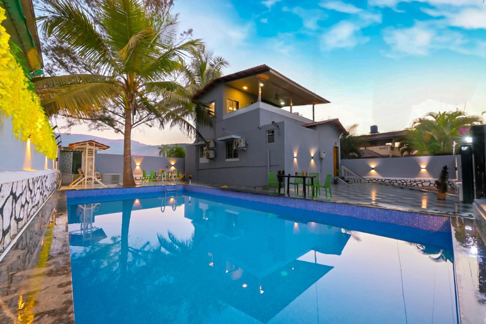 Empyrean Stay Ll 3Bhk Ll Marshall Villa Ll Large Pool Ll Ac Ll Lonavala Esterno foto